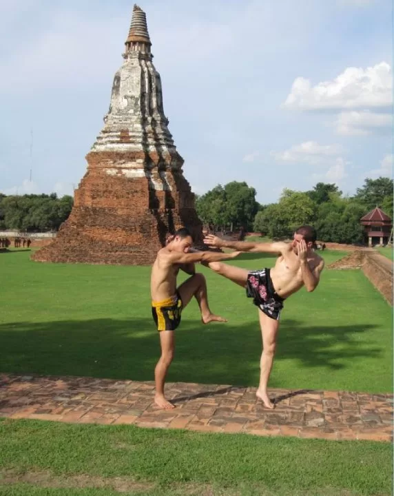 Jaramillo con Jorge Cornejo en Ayutthaya (Tailandia)